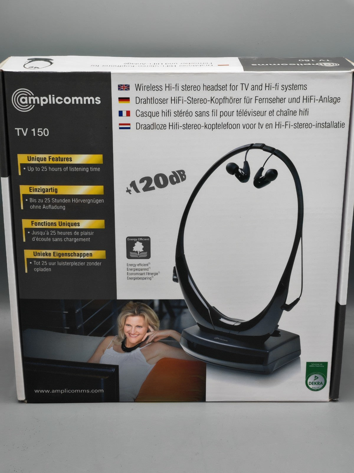 Amplicomms TV 150 Drahtloser HiFi-Stereo Kopfhörer